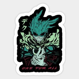 My Hero Academia: Izuku Midoriya’s Heroic Journey Sticker